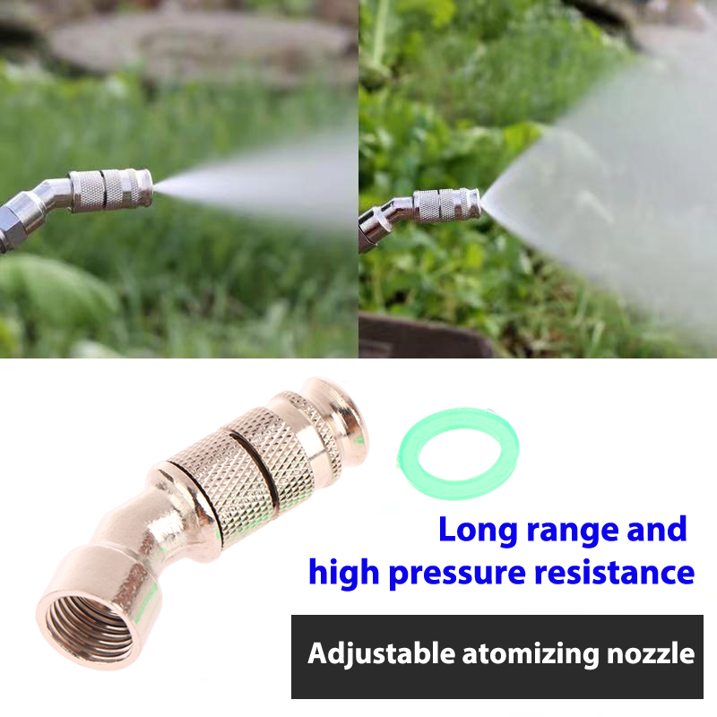 Nozzle Brass - 真鍮製噴霧ノズル、調整可能な噴霧距離、庭薬、洗浄、農業用電動噴霧器、灌漑ツール用
