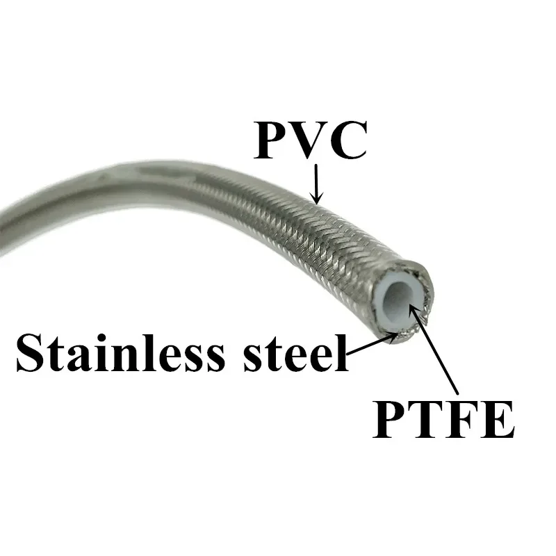 4M AN3 バイク用編組ステンレス鋼ナイロンブレーキライン - Ptfe Tube のレビューと価格