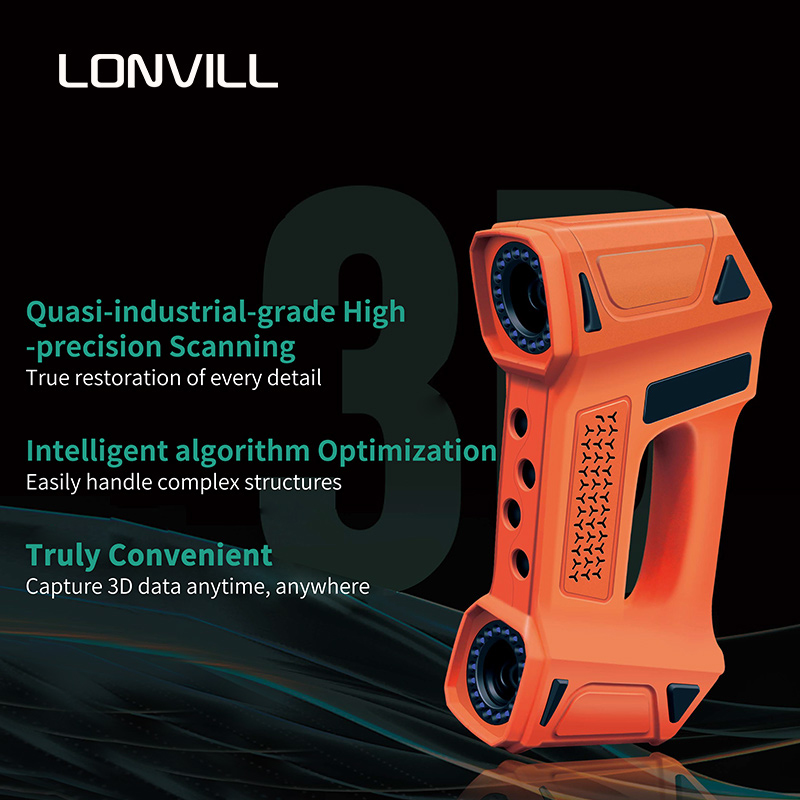 LONVILL製、携帯型3Dスキャンツール、体積測定器、産業 - Handheld 3D Scanner High Precision のレビューと価格