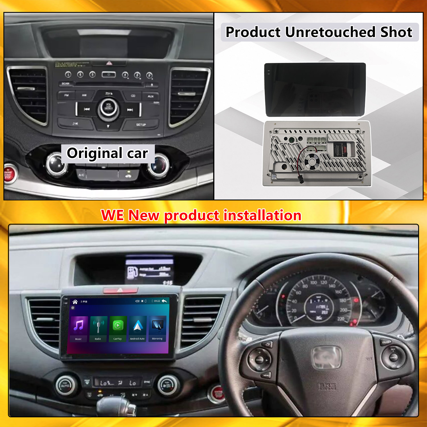 ホンダCR-V 2012-2016用無線CarPlayカーマ - Cr Touch のレビューと価格
