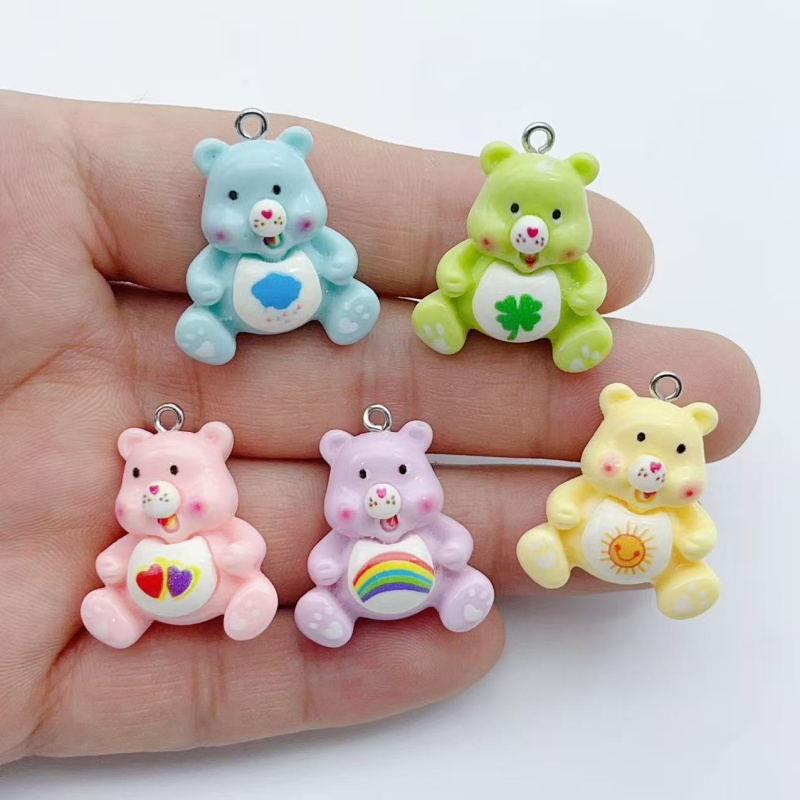 10個の漫画動物チャームペンダントDIY作成用イヤリング、ネ - Resin のレビューと価格