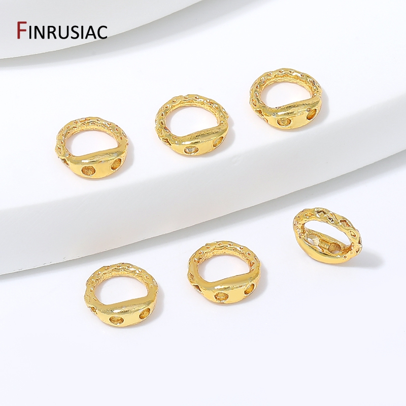18Kゴールドメッキの真鍮製、圧着式ビーズエンドキャップ。D - Nozzle Brass のレビューと価格