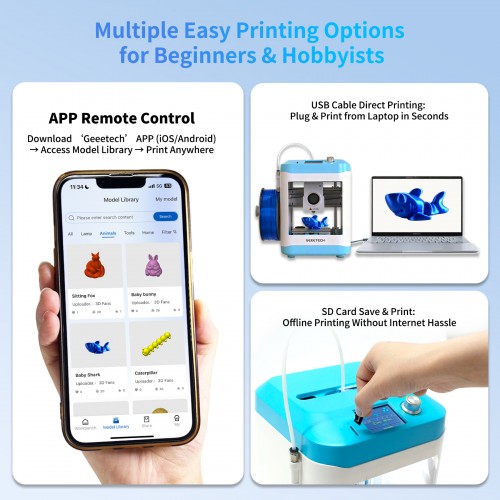 Geeetech EU倉庫 M1S ミニ3D FDMプリンタ - Fdm Printer のレビューと価格