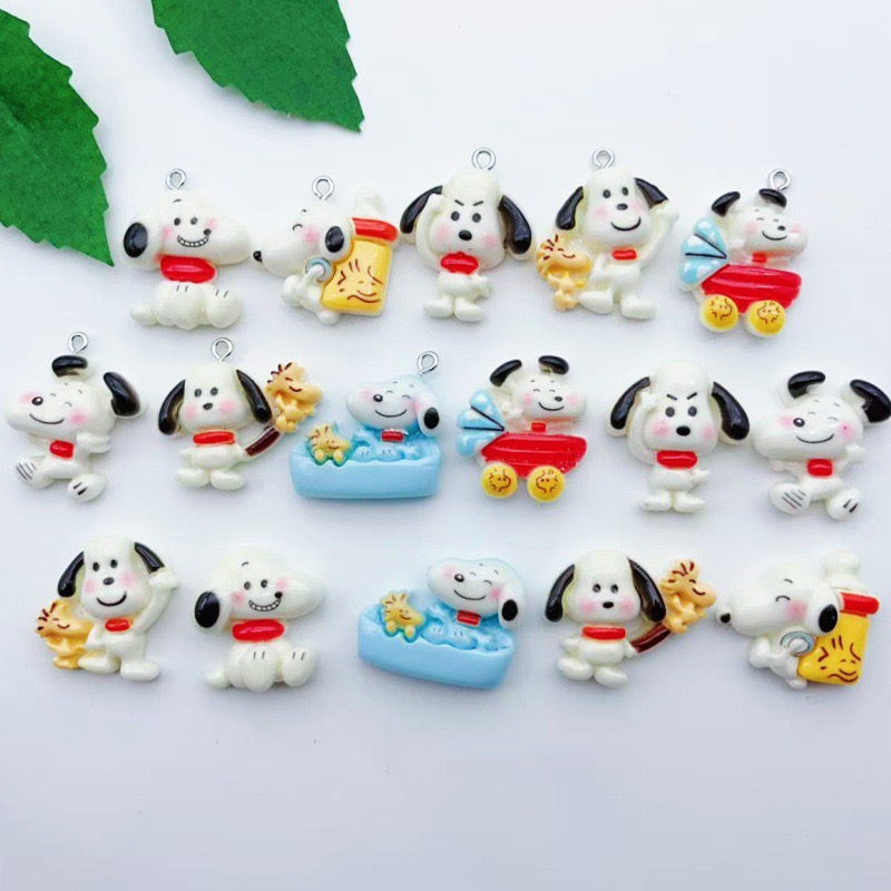 12個入り樹脂製漫画犬ペンダント、DIYジュエリー製作イヤリ - Resin のレビューと価格