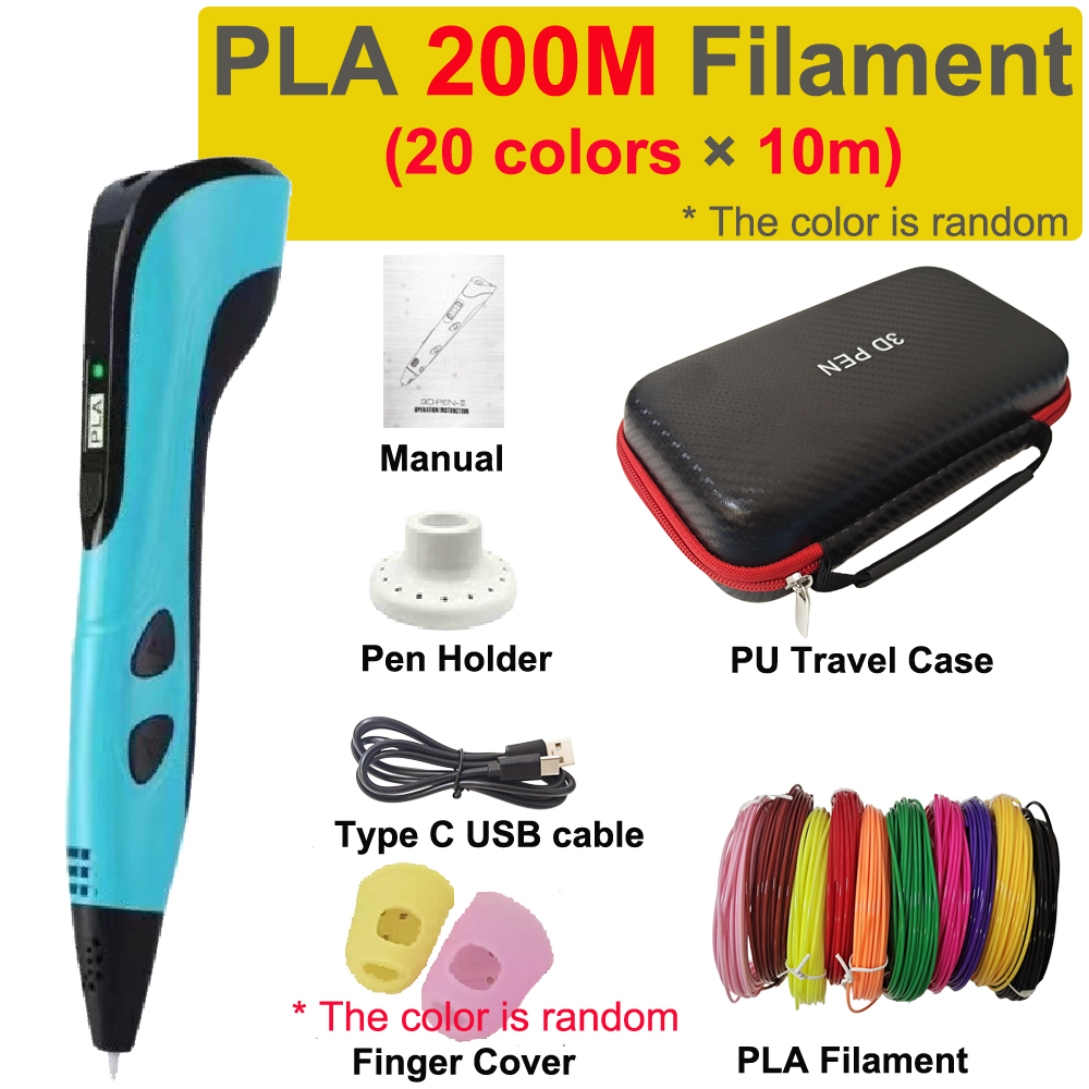 新しい 3D 印刷ペン 3D ペン子供用 1.75 ミリメー - Pla Filament のレビューと価格