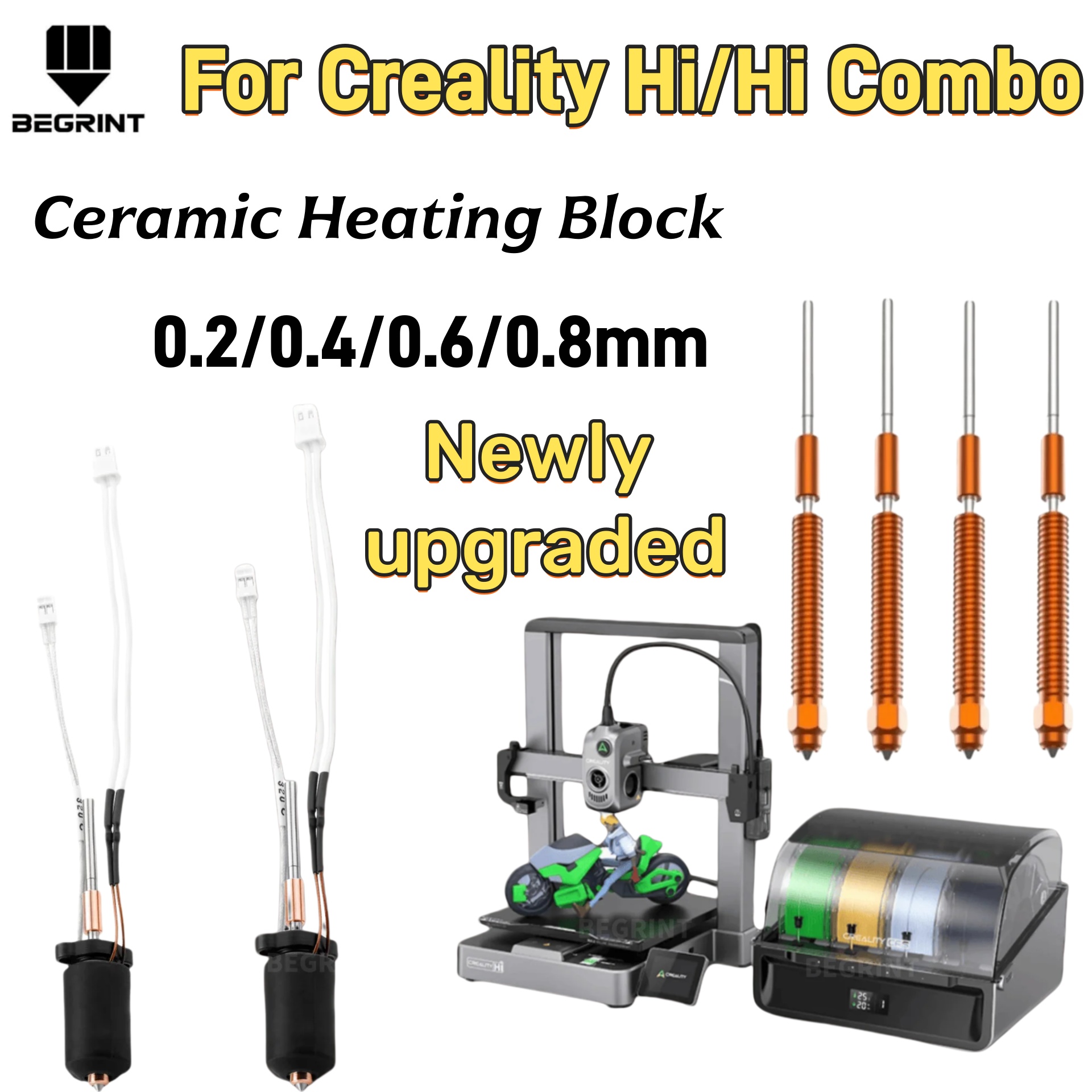Creality Hi Hi Combo用高温セラミックヒー - Hotend Assembly のレビューと価格