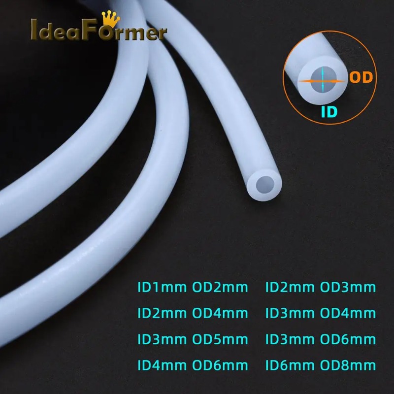 3Dプリンター用の白いテフロンチューブ,1mm, 2mm,  - Bowden Tube のレビューと価格