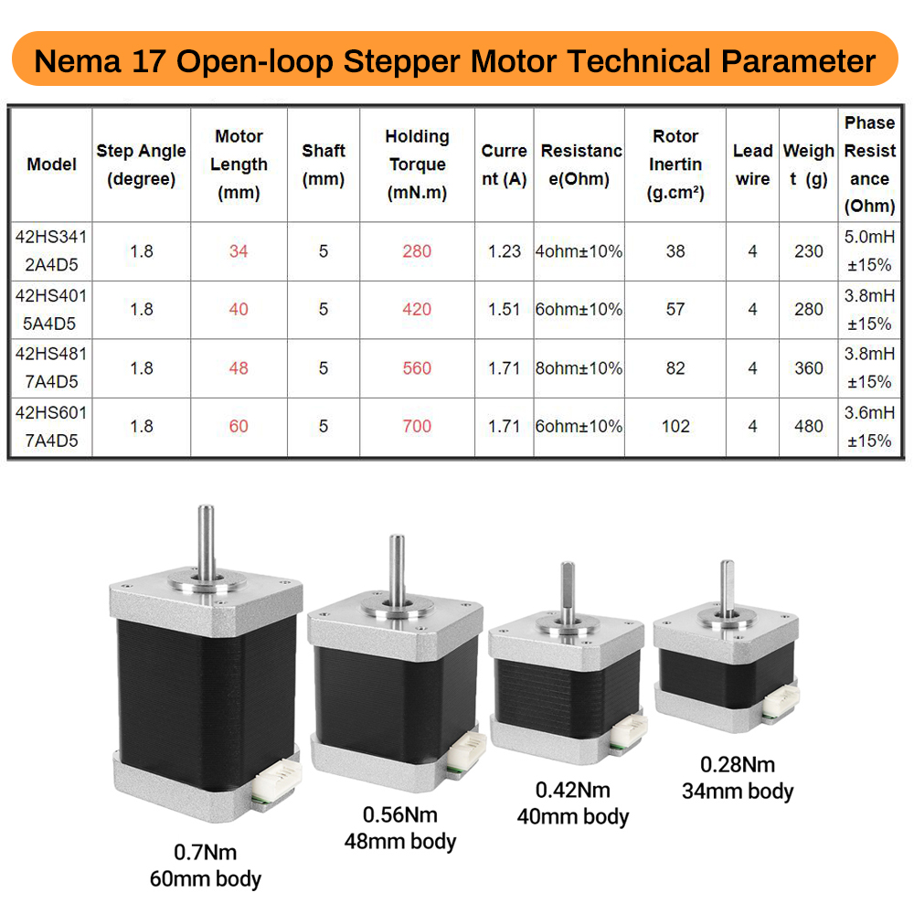 Nema17 ステッピングモーター 42 モーター 4 リー - 3D Printer のレビューと価格