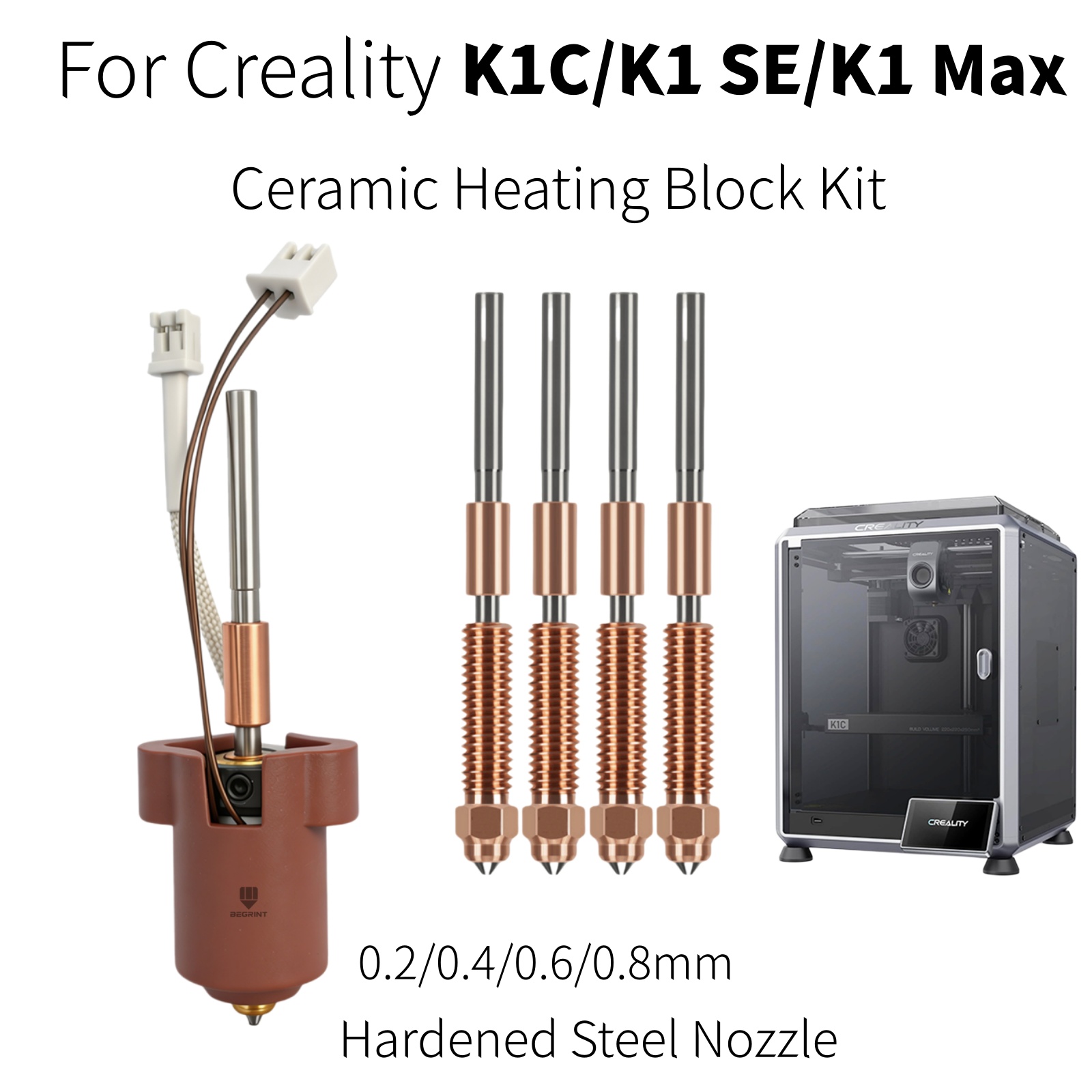 Creality K1C K1 MAX ホットエンド用セラミ - Hotend Assembly のレビューと価格