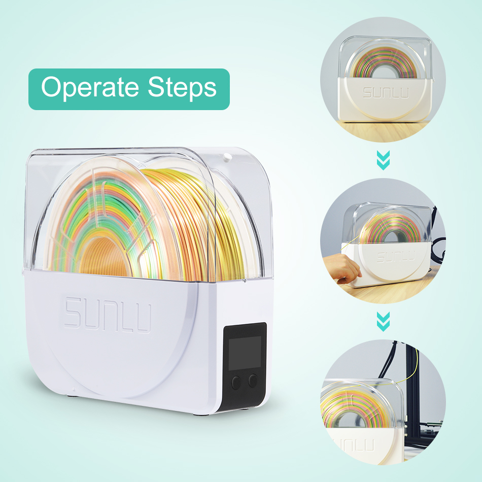 Sunlu-3Dプリンター用フィラメントドライヤーボックス, - Enclosure 3D Printer のレビューと価格