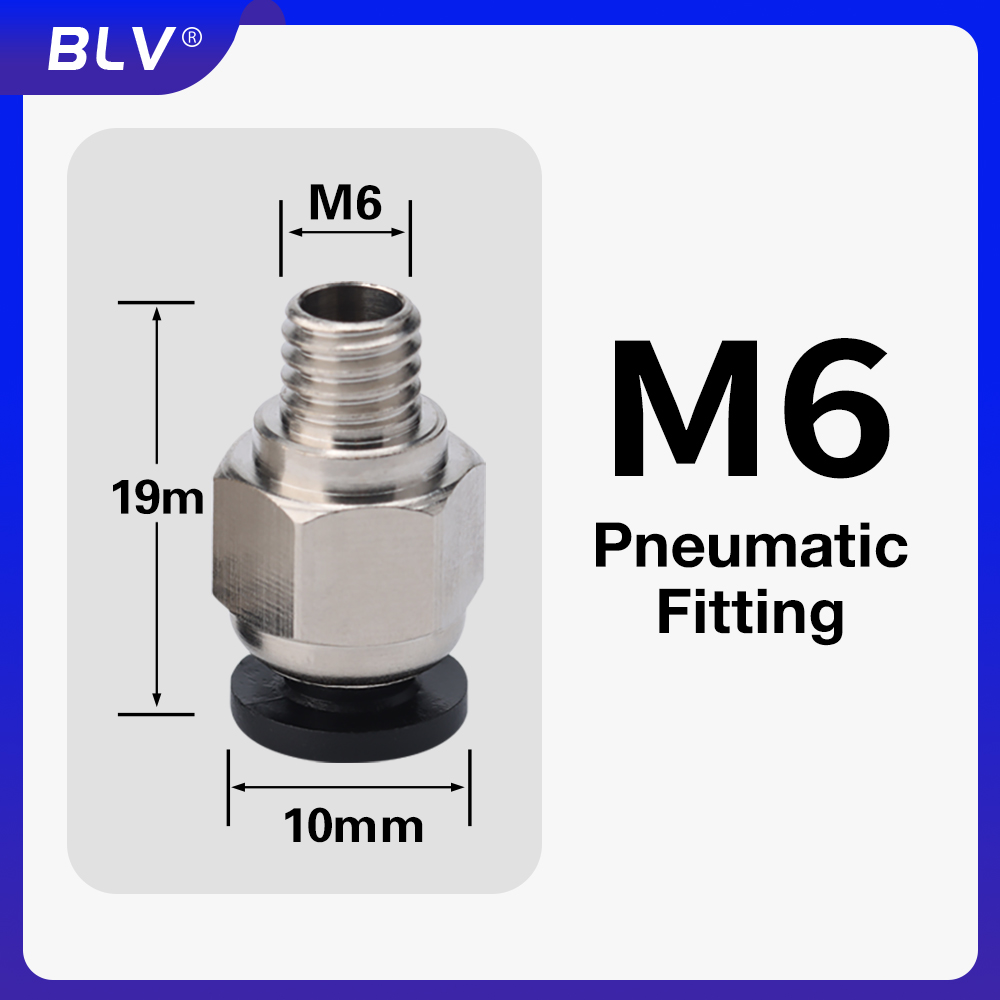 BLV ®   空気圧継手 G1/8' / M6 3D プリ - Bowden Tube のレビューと価格